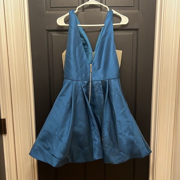 Sherri Hill blue short formal mini dress size 10 - Picture 5 of 6
